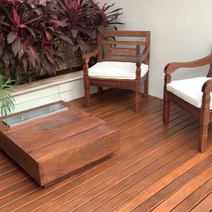 mesa de centro com lareira embutida MC18L